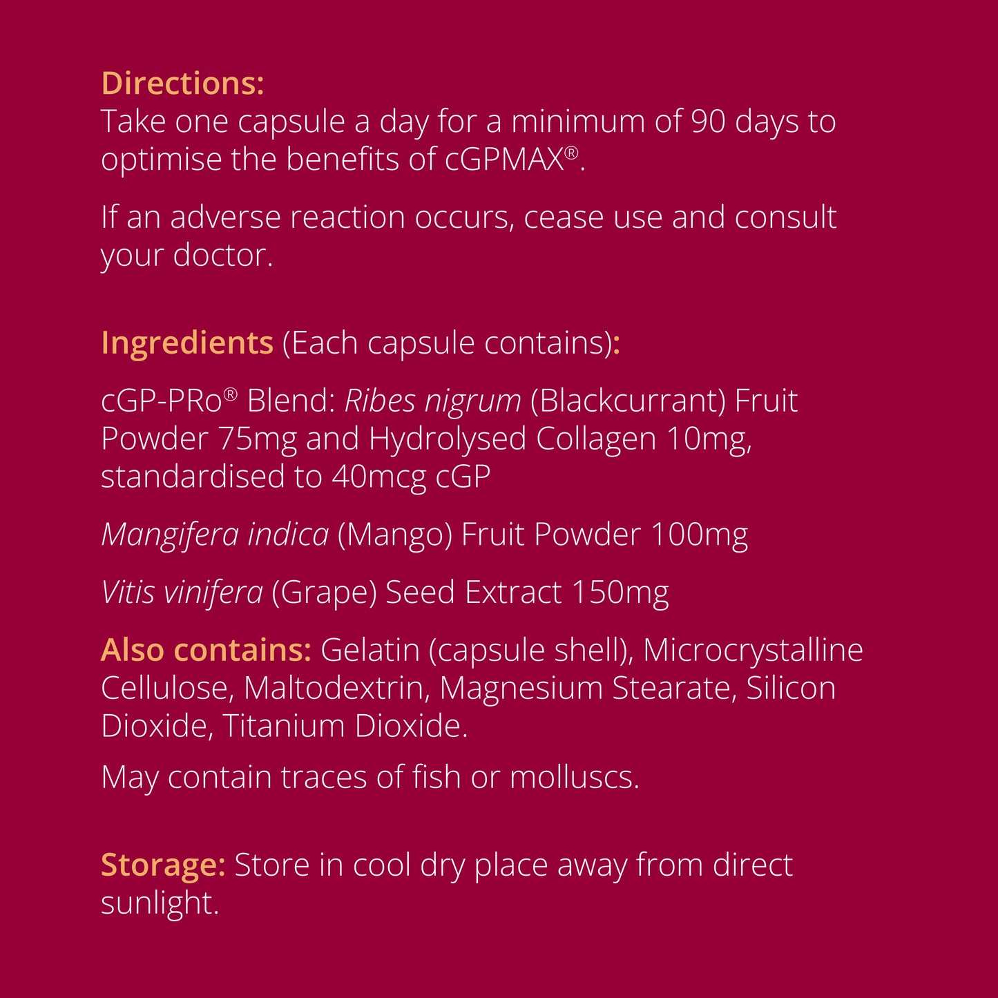 Cardiovascular Dietary Supplements (Recurring)
